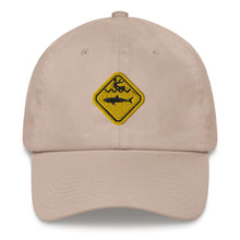 Load image into Gallery viewer, Caution Shark Dad hat - Cap - KitesurfingOfficial