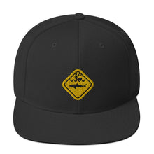 Load image into Gallery viewer, Caution Shark Snapback Hat - Cap - KitesurfingOfficial