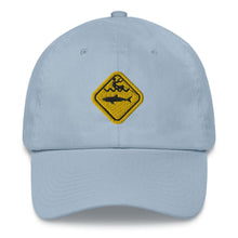 Load image into Gallery viewer, Caution Shark Dad hat - Cap - KitesurfingOfficial