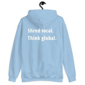 Shred local. Think global. - Hoodie - KitesurfingOfficial