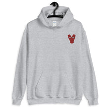 Load image into Gallery viewer, Red Kiteboard Heart - Hoodie - KitesurfingOfficial