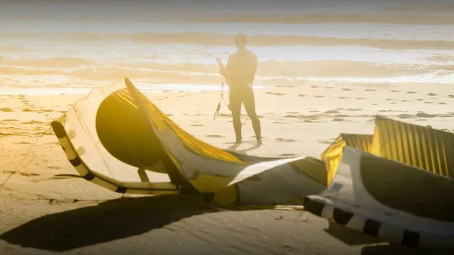 Kite laying on the beach